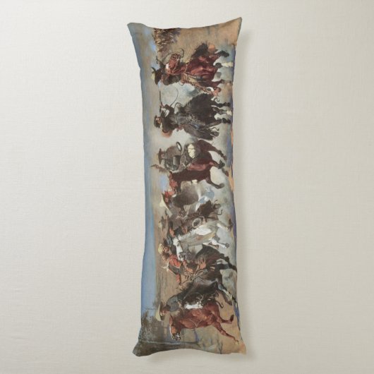  cowboys, een slag voor hout van Remington Lichaamskussen (Achterkant (Verticaal))