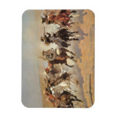  cowboys, een slag voor hout van Remington Magneet (Verticaal)