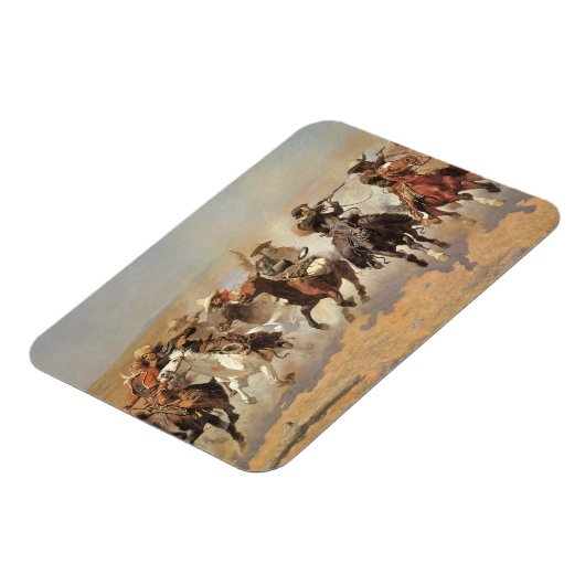  cowboys, een slag voor hout van Remington Magneet (Linkerzijde)