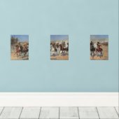 cowboys, een slag voor hout van Remington Muurkunst Sets (Houten vloer)