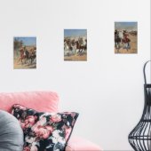 cowboys, een slag voor hout van Remington Muurkunst Sets (Woonkamer)