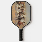 cowboys, een slag voor hout van Remington Pickleball Paddle (Achterkant)