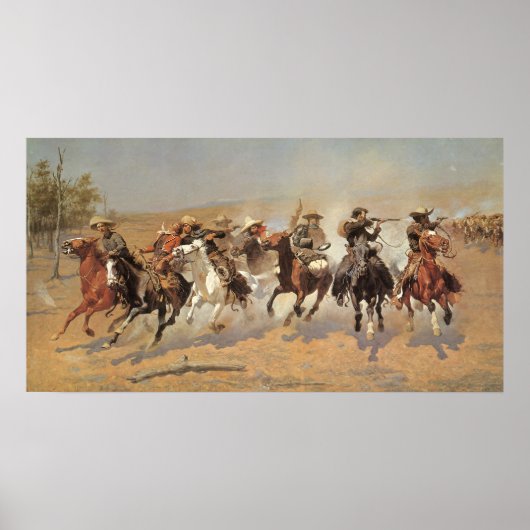 cowboys, een slag voor hout van Remington Poster (Voorkant)