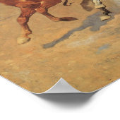 cowboys, een slag voor hout van Remington Poster (Hoek)