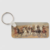  cowboys, een slag voor hout van Remington Sleutelhanger (Achterkant)