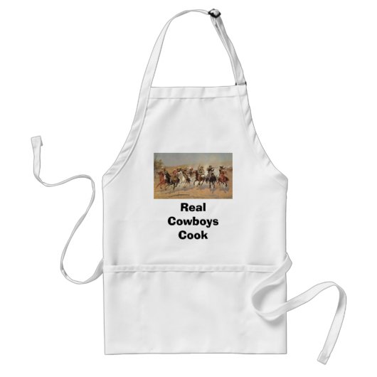  cowboys, een slag voor hout van Remington Standaard Schort (Voorkant)