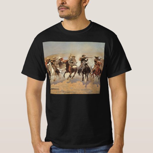 cowboys, een slag voor hout van Remington T-shirt (Voorkant)