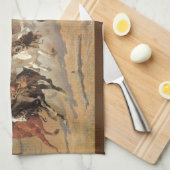  cowboys, een slag voor hout van Remington Theedoek (Quarter Fold)