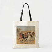  cowboys, een slag voor hout van Remington Tote Bag (Voorkant)