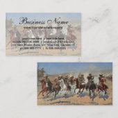 cowboys, een slag voor hout van Remington Visitekaartje (Voorkant / Achterkant)