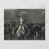 cowboys, een Stampede van Frederic Remington Briefkaart (Voorkant)