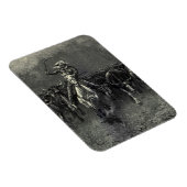  cowboys, een Stampede van Frederic Remington Magneet (Rechterzijde)