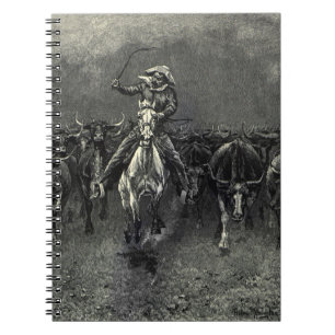  cowboys, een Stampede van Frederic Remington Notitieboek