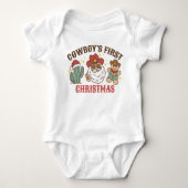 Cowboy's eerste kerst T-shirt (Voorkant)