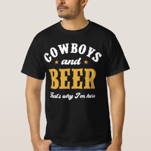 Cowboys en beer t-shirt