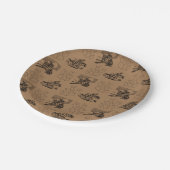 Cowboys en Cactus Paper Party Bord (Gekanteld)