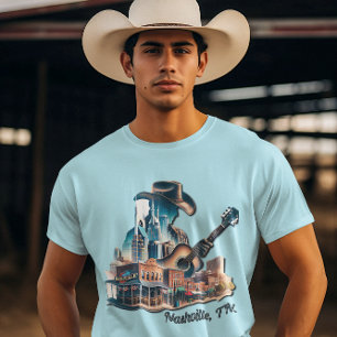 Cowboys en countrymuziek in Nashville, TN T-shirt