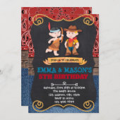 Cowboys en Indianen op uitnodiging (Voorkant / Achterkant)