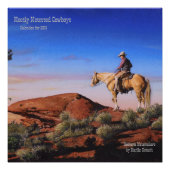 Cowboys en Paarden in het Westen Perfect Poster (Voorkant)