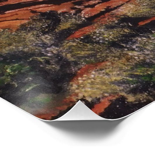 Cowboys en Paarden in het Westen Perfect Poster (Hoek)