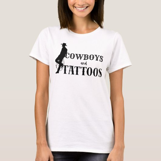 Cowboys en Tatoeages 2 T-shirt (Voorkant)