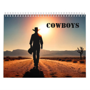 Cowboys en zonsondergangen Kalender