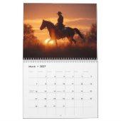 Cowboys en zonsondergangen Kalender (Mar 2027)