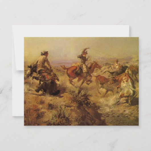 cowboys, geJerkeerd door CM Russell (Voorkant)