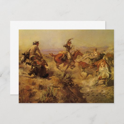 cowboys, geJerkeerd door CM Russell (Voorkant / Achterkant)