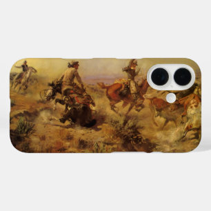 cowboys, geJerkeerd door CM Russell iPhone 16 Hoesje