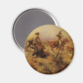  cowboys, geJerkeerd door CM Russell Magneet (Voorkant / Achterkant)
