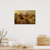 cowboys, geJerkeerd door CM Russell Poster (Keuken)