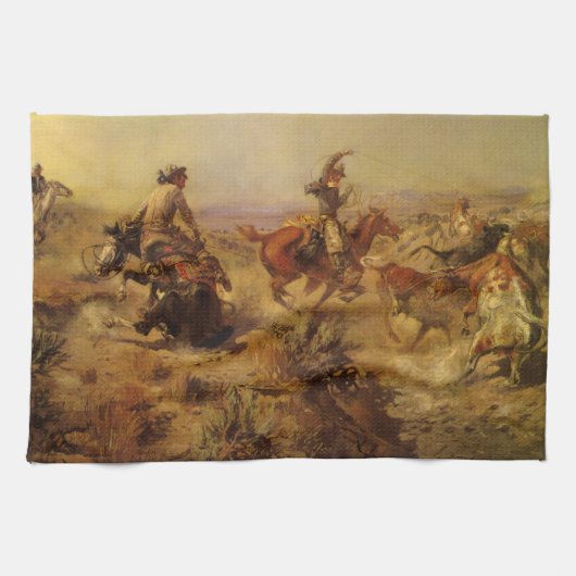  cowboys, geJerkeerd door CM Russell Theedoek (Horizontaal)