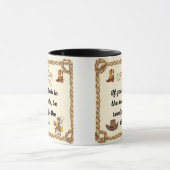 Cowboys Gezegde Als je in het zadel klimt, ben dan Mok (Midden)