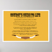 Cowboy's Guide to Life Poster (Voorkant)