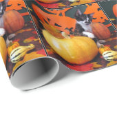 Cowboy's Halloween - Kat / Kitten inpakpapier (Rol Hoek)
