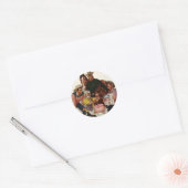  cowboys, Happy Birthday Party Tex Ronde Sticker (Envelop)