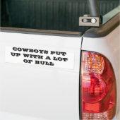 Cowboys hebben veel stier bumpersticker (Op Truck)