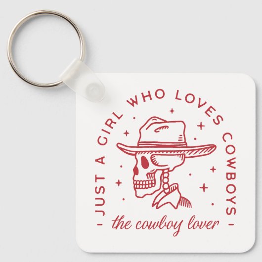 Cowboys houden van cowgirl esthetiek sleutelhanger (Voorkant)