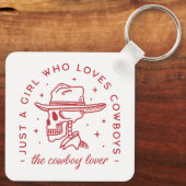 Cowboys houden van cowgirl esthetiek sleutelhanger (Achterkant)
