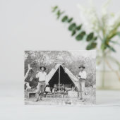 Cowboys in Camp, 1890 Briefkaart (Staand voorkant)