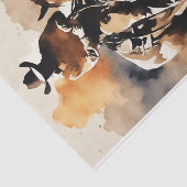 Cowboy's Journey in Waterverf Decoupage Paper Tissuepapier (Detail)