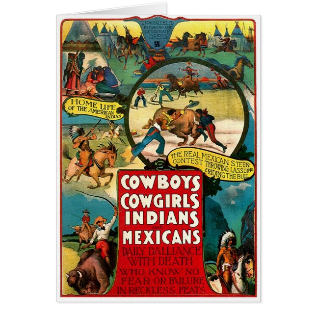 Cowboys - kaart (Voorkant)
