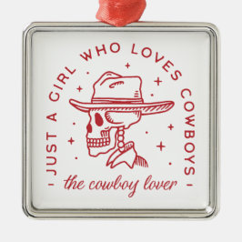 Cowboys liefhebber cowgirl country girl esthetiek metalen ornament