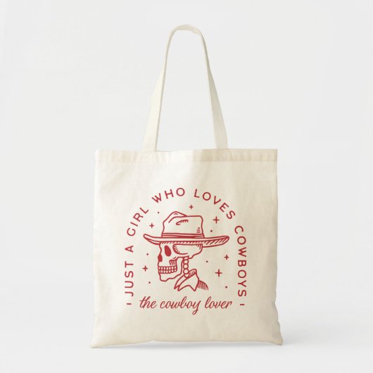 Cowboys liefhebber cowgirl romance esthetiek tote bag (Voorkant)