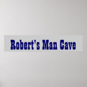 Cowboy's Man Cave Banner Poster (Voorkant)