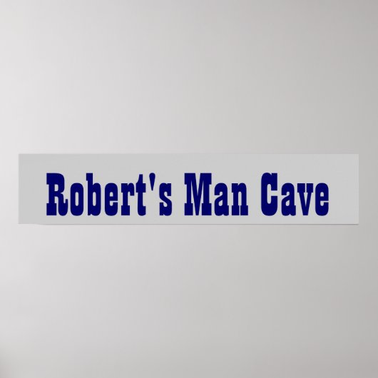 Cowboy's Man Cave Banner Poster (Voorkant)