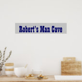 Cowboy's Man Cave Banner Poster (Keuken)
