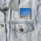 Cowboys met kudde paarden vierkante button 5,1 cm (In situ)