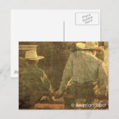 Cowboys on a Rodeo Fence Briefkaart (Voorkant / Achterkant)